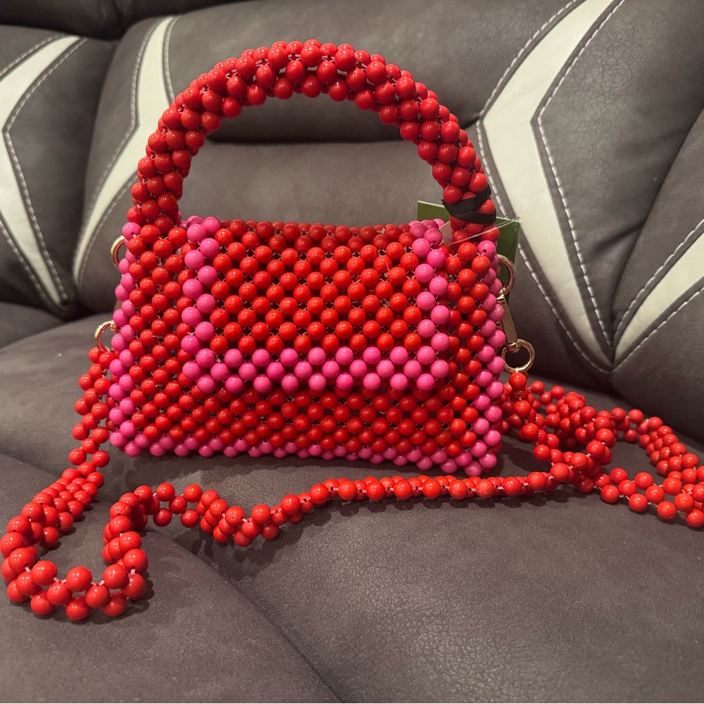 Color block Beaded crossbody Red and Pink Handbag
Kate Spade New York X Target